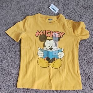 Old Navy Kids Yellow Mickey Mouse Tee